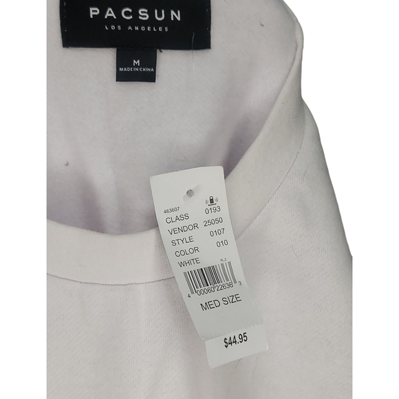 🏈*NWT* PACSUN - Medium White  Sweater Shirt - Picture 6 of 7